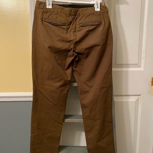 Gap Broken in Straight Ripped Brown Khakis - size 4
